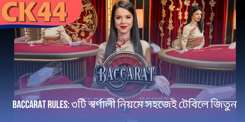 Baccarat rules - ৩টি স্বর্ণালী নিয়মে সহজেই টেবিলে জিতুন